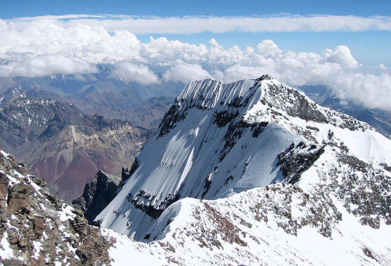 Vista panorámica del Aconcagua